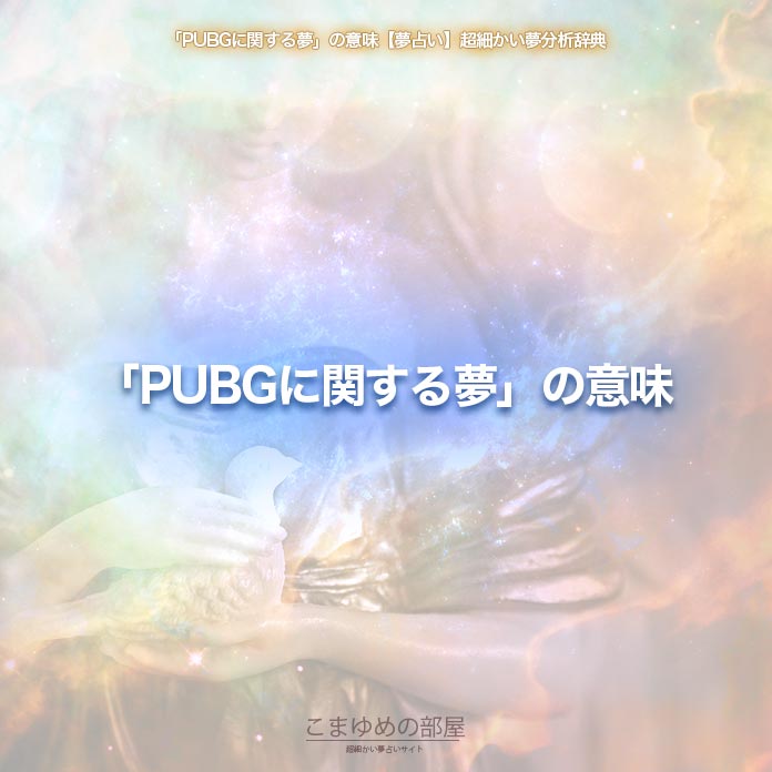 「PUBGに関する夢」の意味